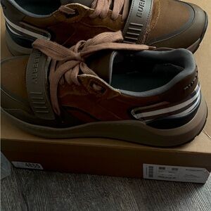 Burberry Brown and Black Sneakers